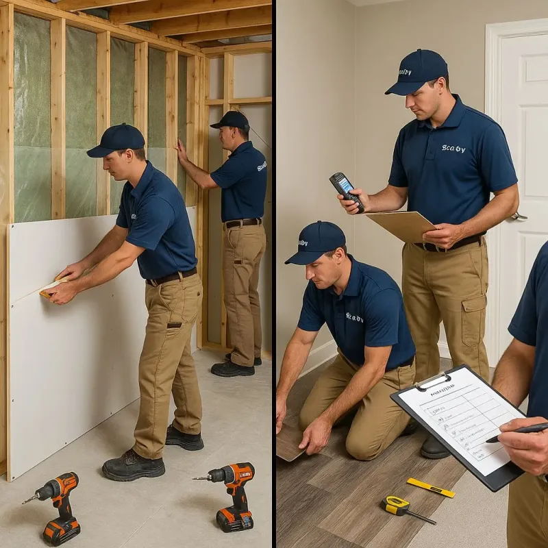 Repairs and Reconstruction process in Sanbornton, NH